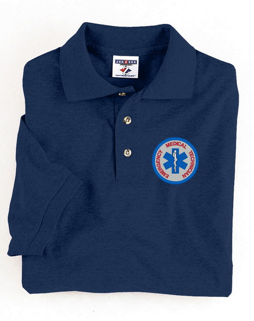 EMT Emergency Medical Technician Polo Embroidered #852 (image for) EMT Emergency Medical Technician Polo Embroidered #852